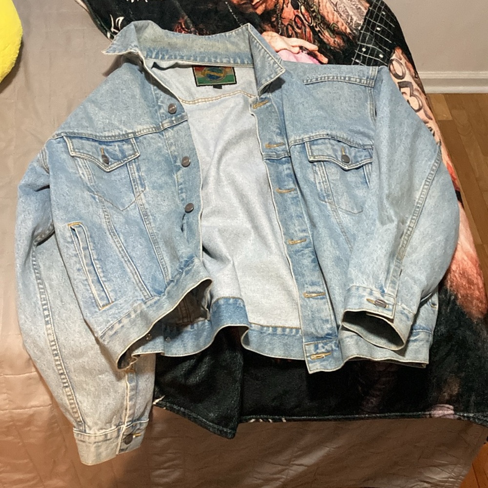 Structure denim jacket